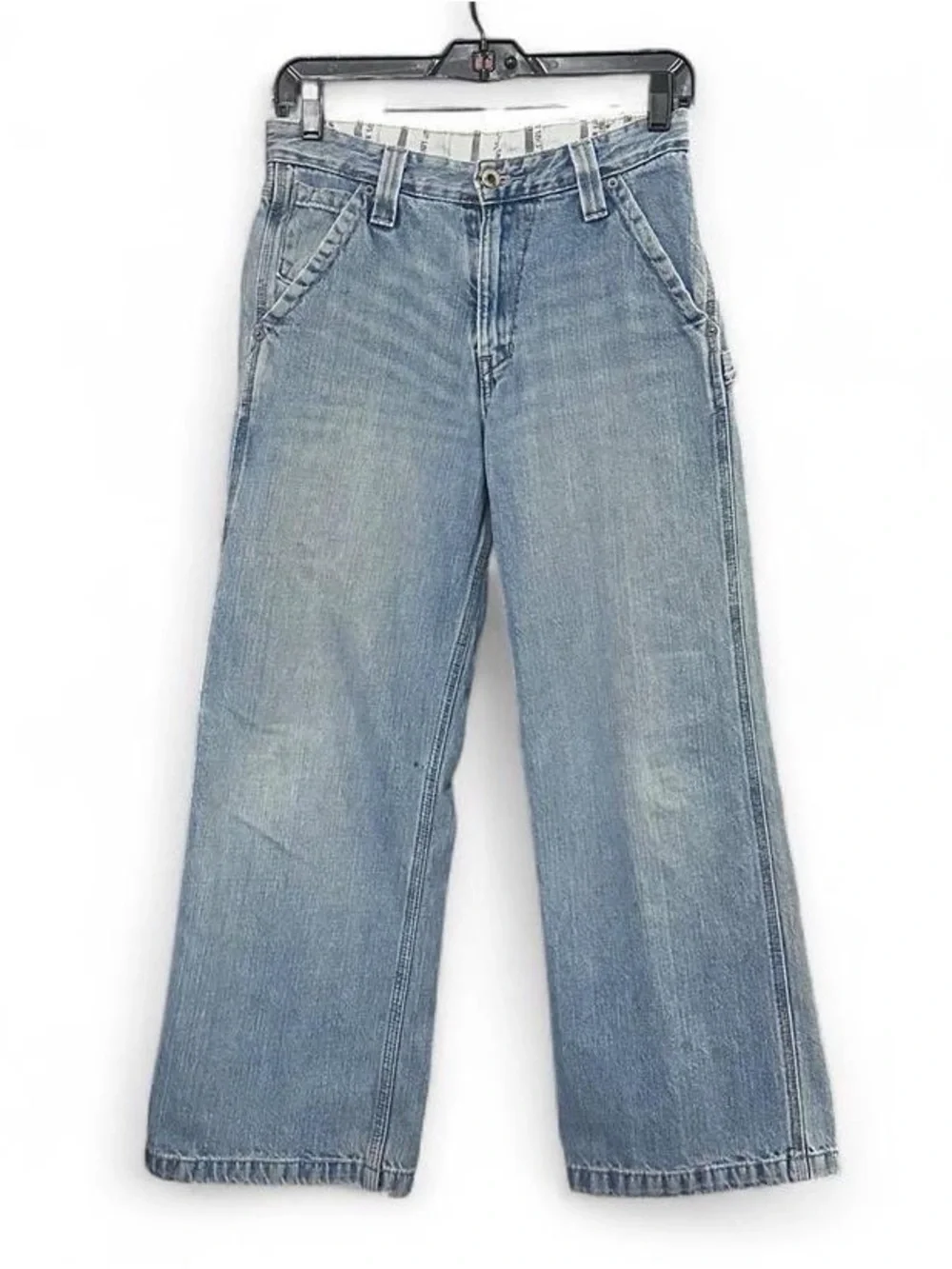 Levi’s Wide Leg Blue Denim Jeans Kids 27 X 27 14 Regular 25” Inseam 29” Waist